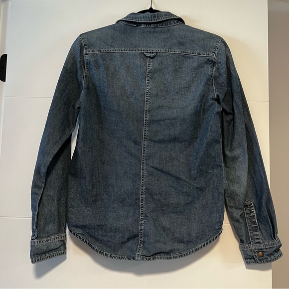 Lady Dutch | Beaded Denim Snap Up Shirt - Picture 8 of 15